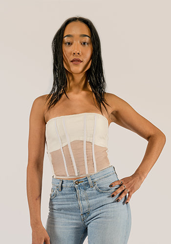 Corset Top in White